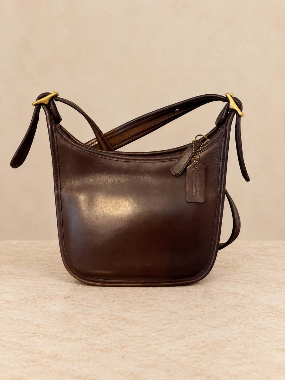 Vintage 1997 Coach Janice’s Legacy Bag 9950 Brown Leather Crossbody Y2K